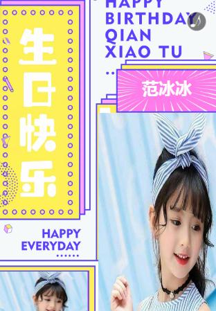 创意生日相册祝福贺卡